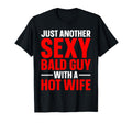 Funny Bald Guy Dad Husband Hairless T-Shirt - Custom Art Print for Adults - T-Shirt, Sweatshirt, Hoodie