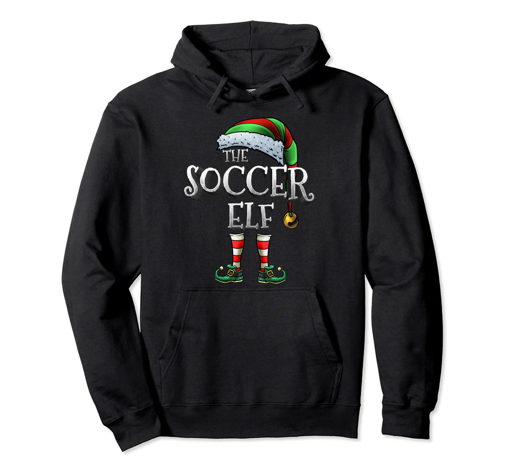 Soccer Elf Matching Family Soccer Elf Hoodie - Novelty Apparel Unisex - T-Shirt, Sweatshirt, Hoodie