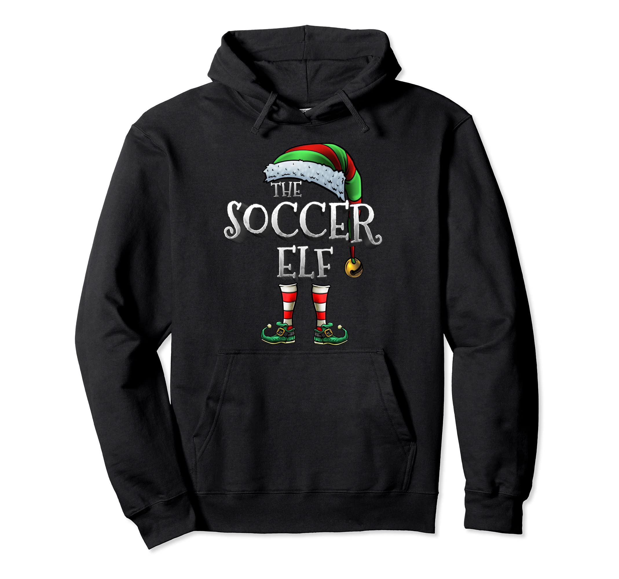 Soccer Elf Matching Family Soccer Elf Hoodie - Novelty Apparel Unisex - T-Shirt, Sweatshirt, Hoodie