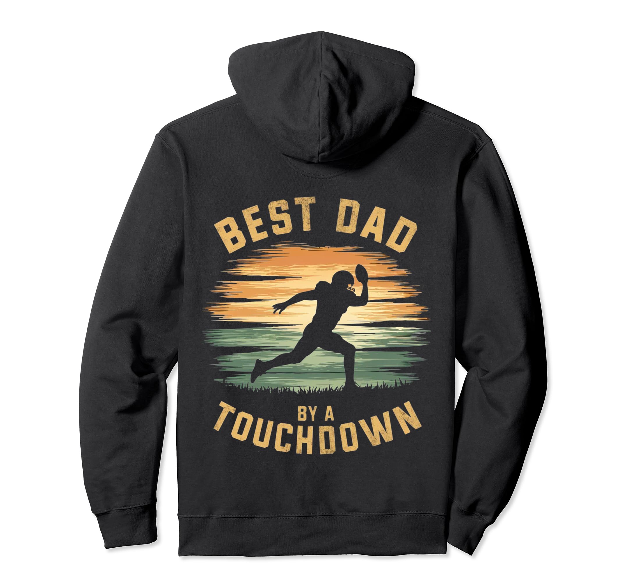 Funny Best Dad Touchdown American Hoodie - Graphic Print for Adults - T-Shirt, Sweatshirt, Hoodie