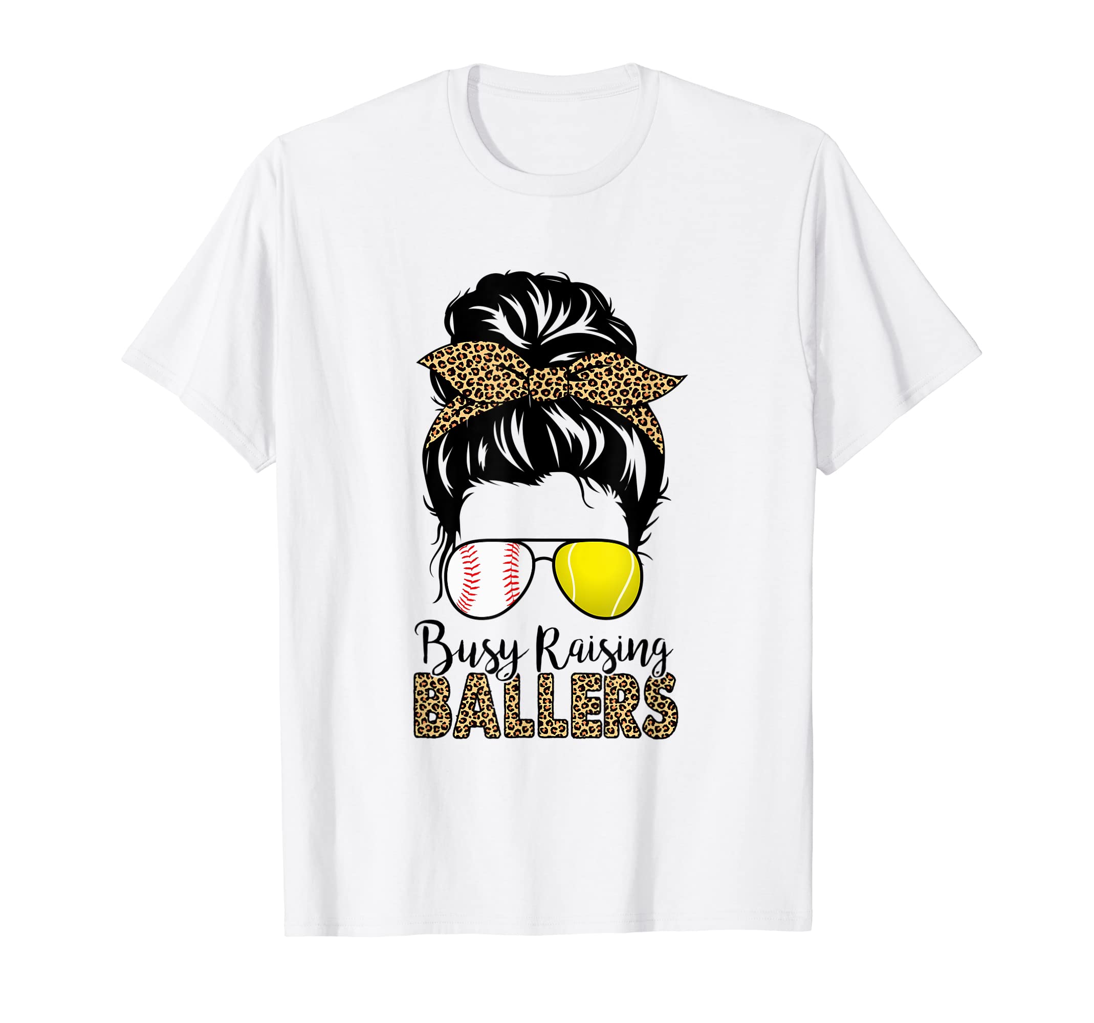 Busy Raising Ballers Tennis Baseball T-Shirt - Aesthetic Graphic Unisex - T-Shirt, Sweatshirt, Hoodie