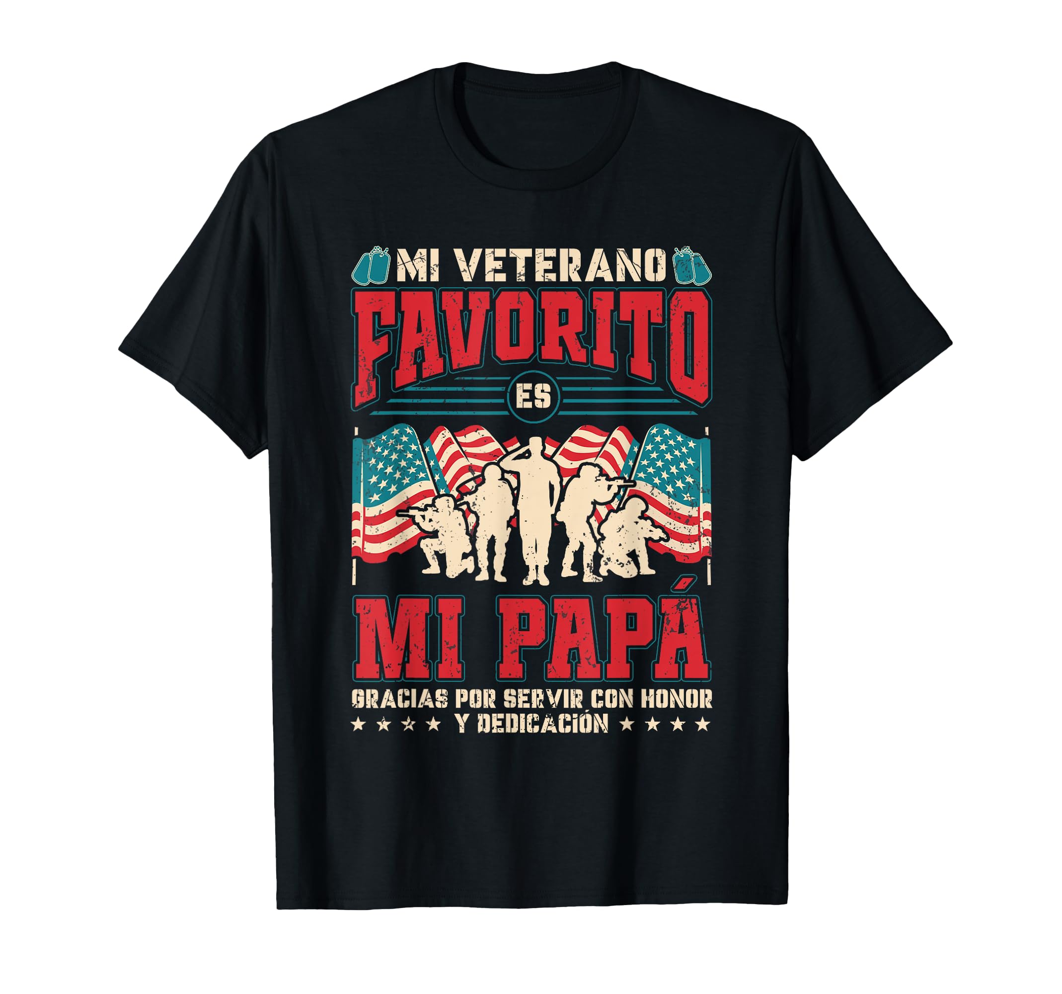Mi Veterano Favorito Es Mi Pap T-Shirt - Aesthetic Graphic Men Women - T-Shirt, Sweatshirt, Hoodie