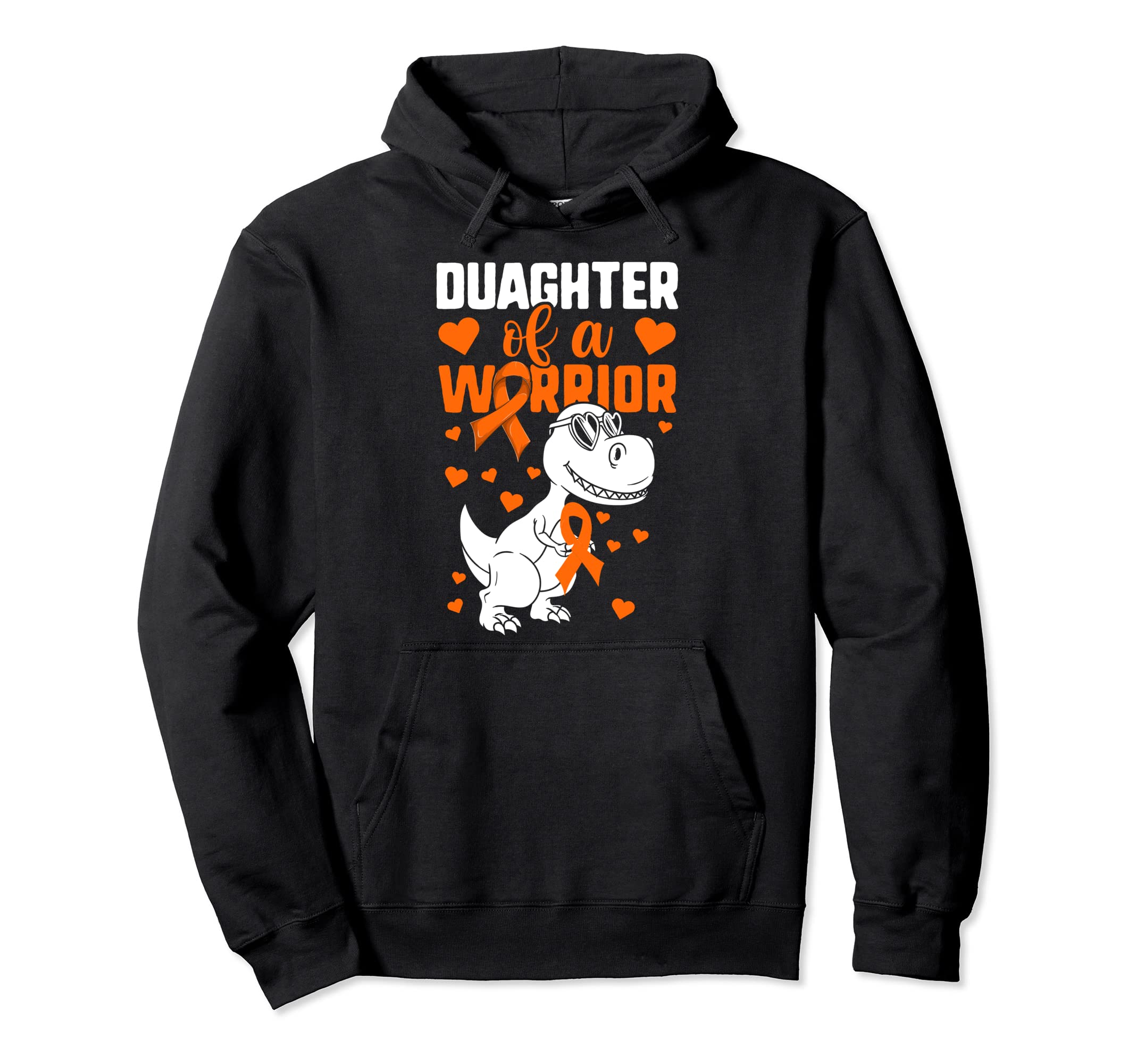 Leukemia Mom Dad Daughter Warrior Hoodie - Novelty Apparel for Adults - T-Shirt, Sweatshirt, Hoodie