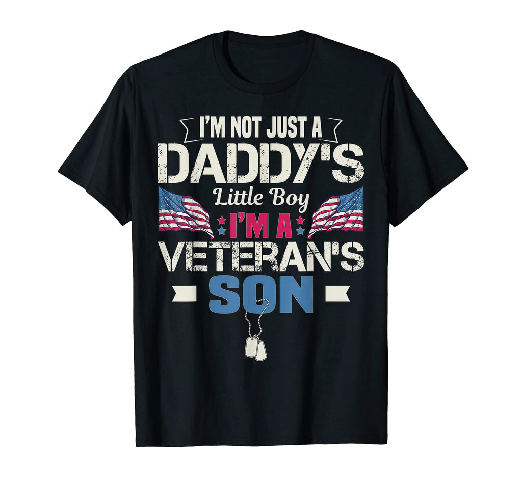 I Am Veterans Son Us Army Veteran T-Shirt - Fun Novelty Design for Adults - T-Shirt, Sweatshirt, Hoodie