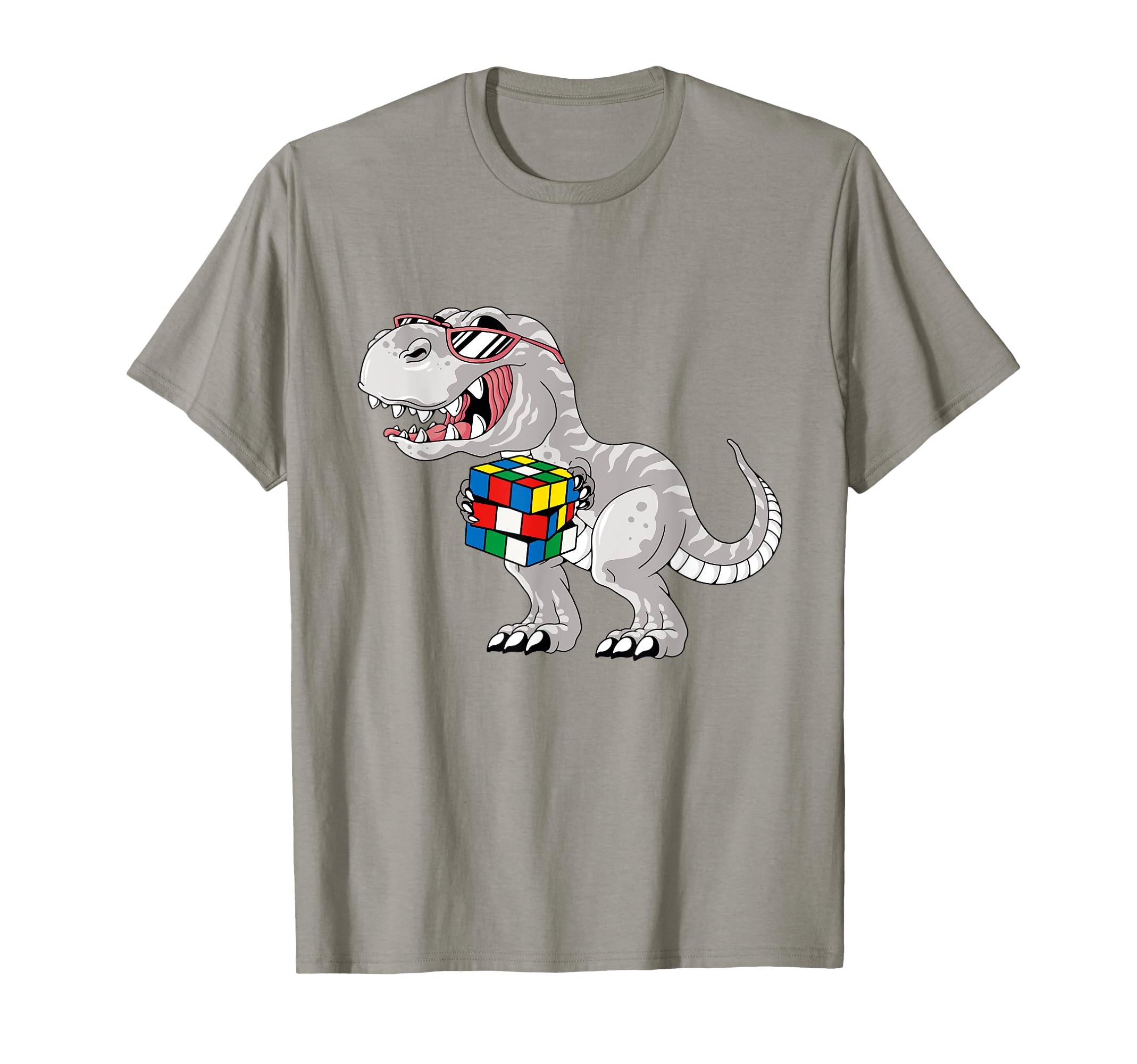 Dinosaur Funny Speed Cubing Puzzle Solving T-Shirt - Unique Graphic Unisex - T-Shirt, Sweatshirt, Hoodie