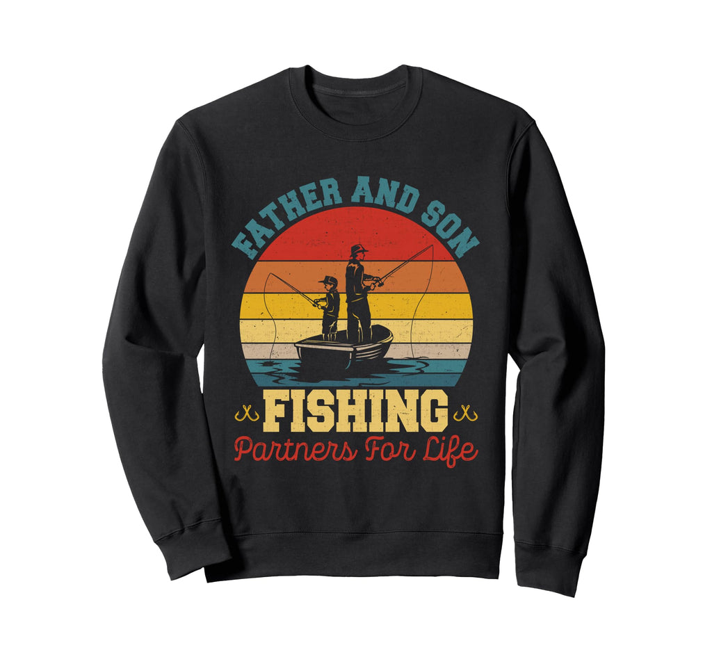Father And Son Fishing Partners Sweatshirt - Fun Novelty Design for Adults - T-Shirt, Sweatshirt, Hoodie