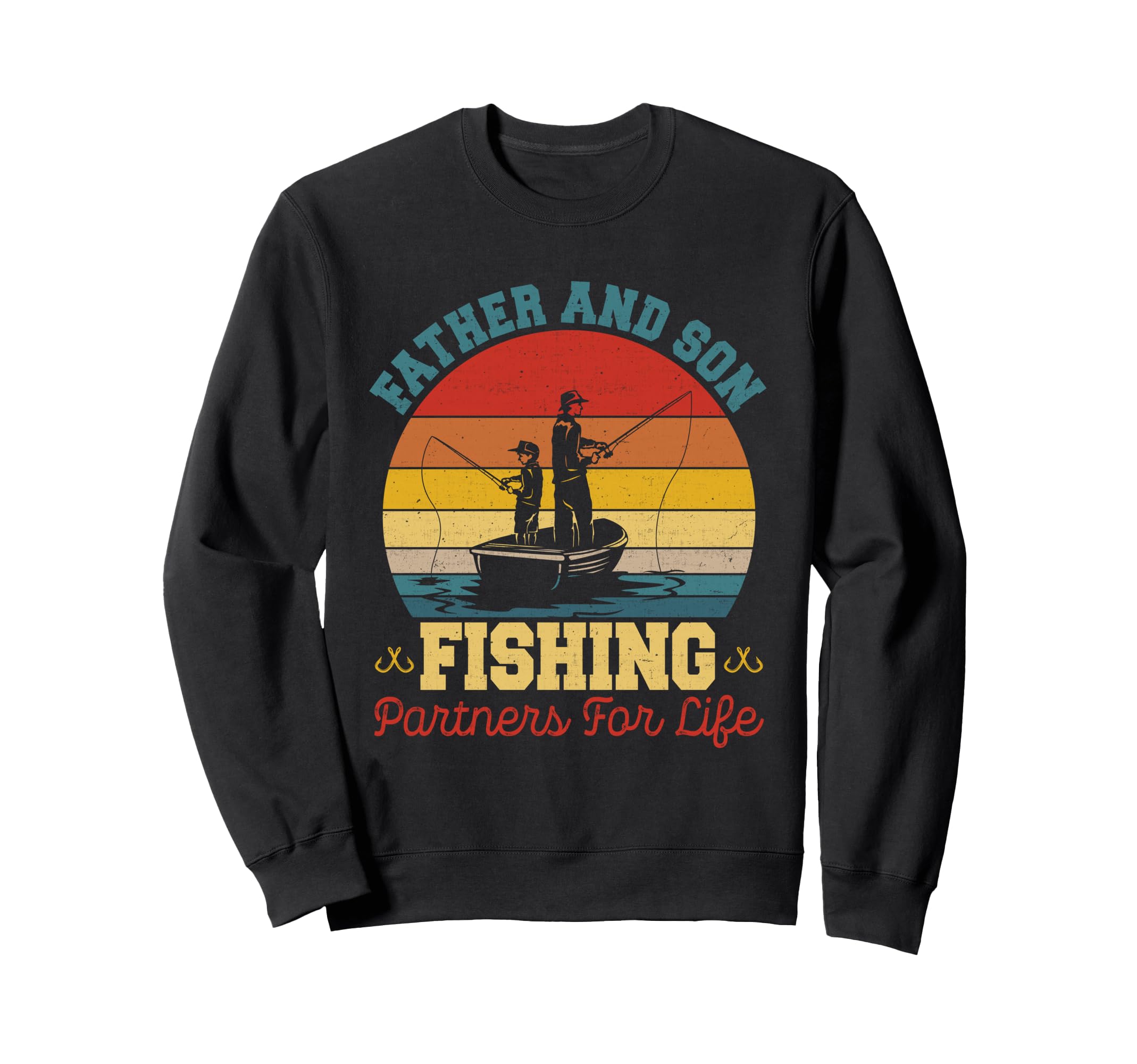 Father And Son Fishing Partners Sweatshirt - Fun Novelty Design for Adults - T-Shirt, Sweatshirt, Hoodie