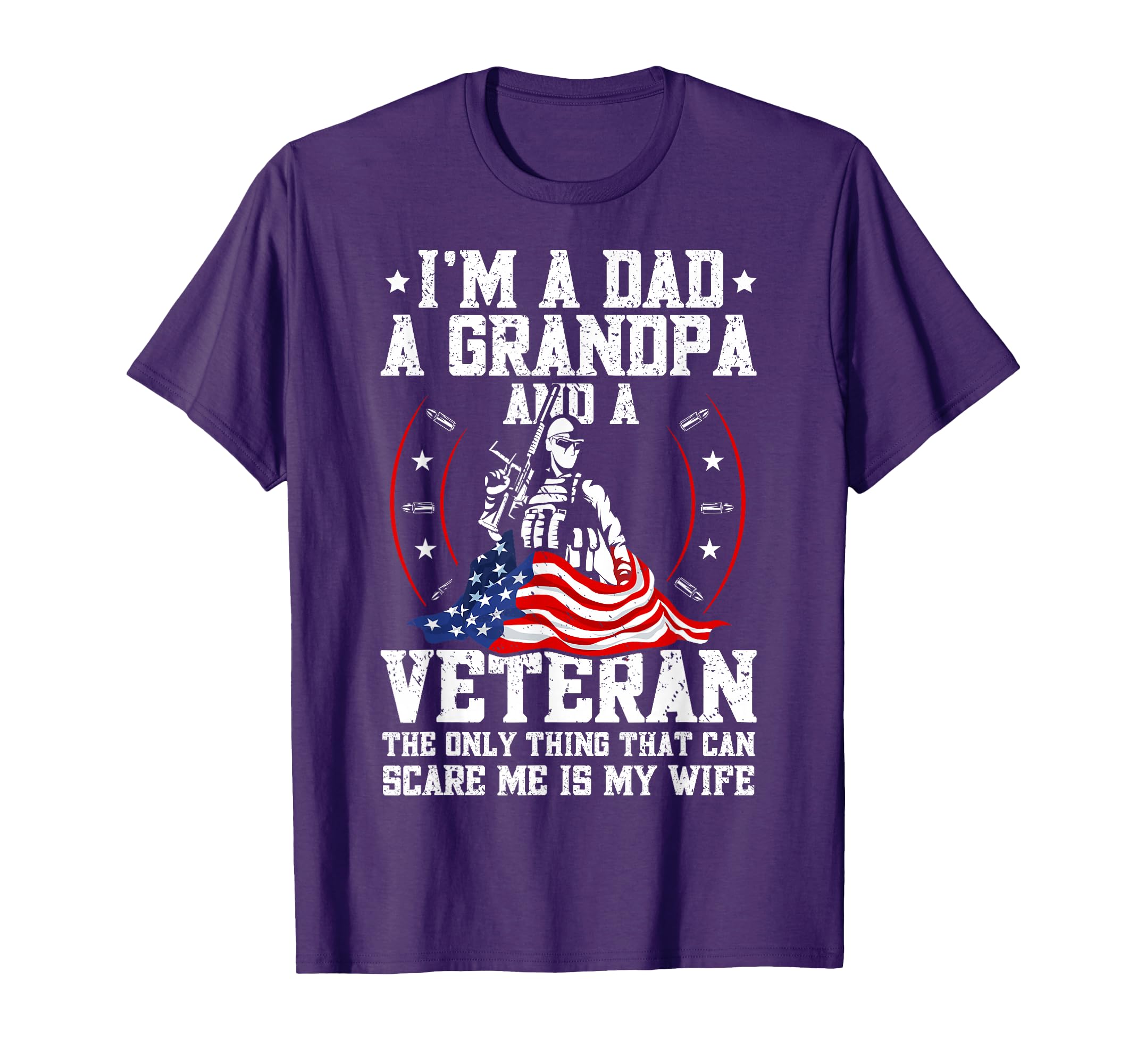 Patriotic Veterans Day Im Dad Grandpa T-Shirt - Graphic Print Men Women - T-Shirt, Sweatshirt, Hoodie