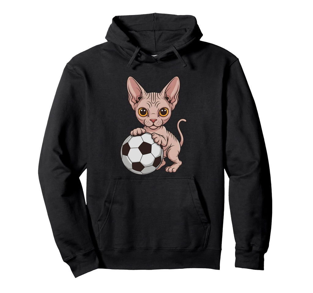 Funny Soccer Sphynx Just Who Loves Cats Hoodie - Aesthetic Graphic Unisex - T-Shirt, Sweatshirt, Hoodie