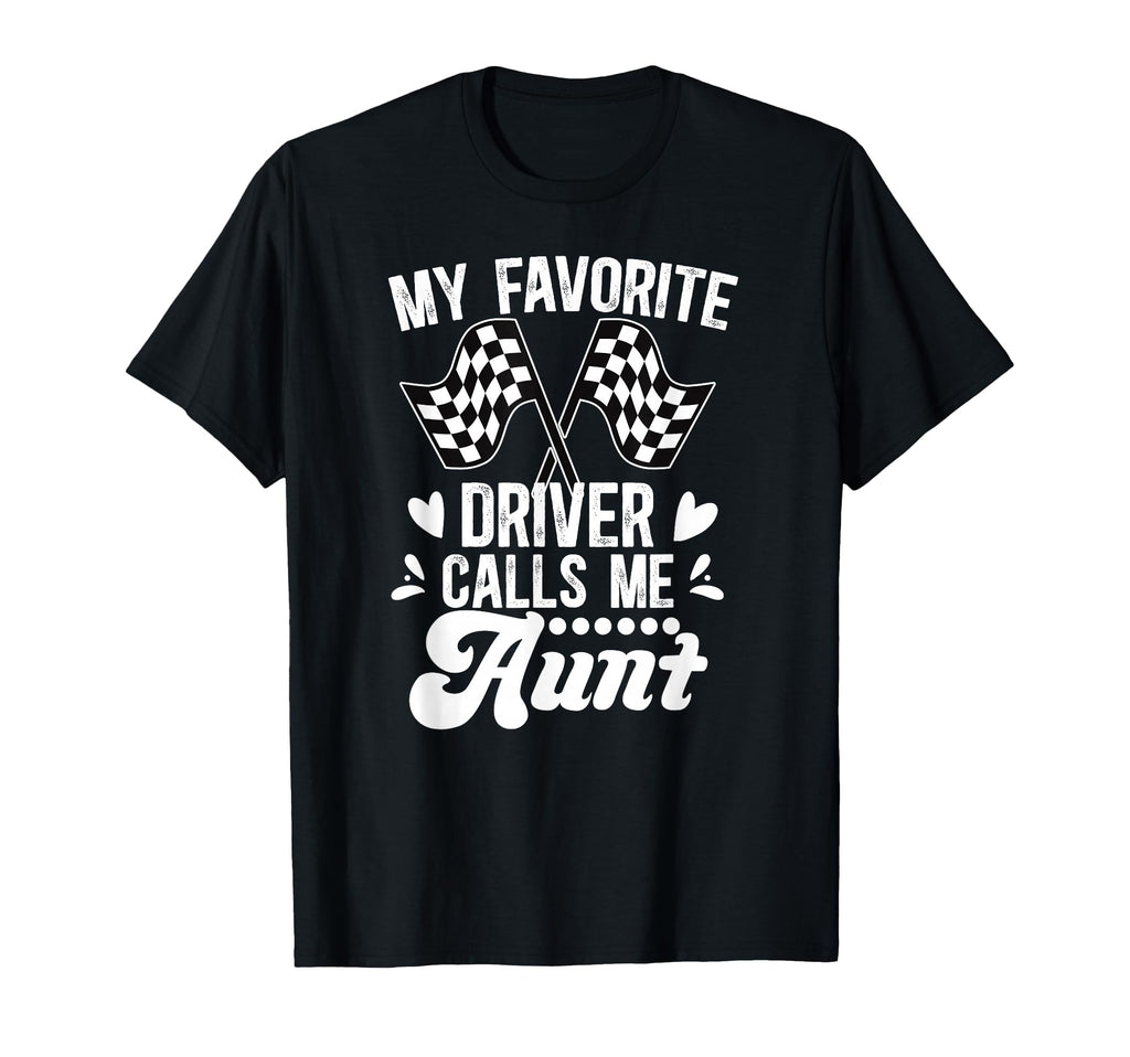 Racing Aunt Racer Auntie Proud Race Aunt T-Shirt - Minimalist Print Unisex - T-Shirt, Sweatshirt, Hoodie