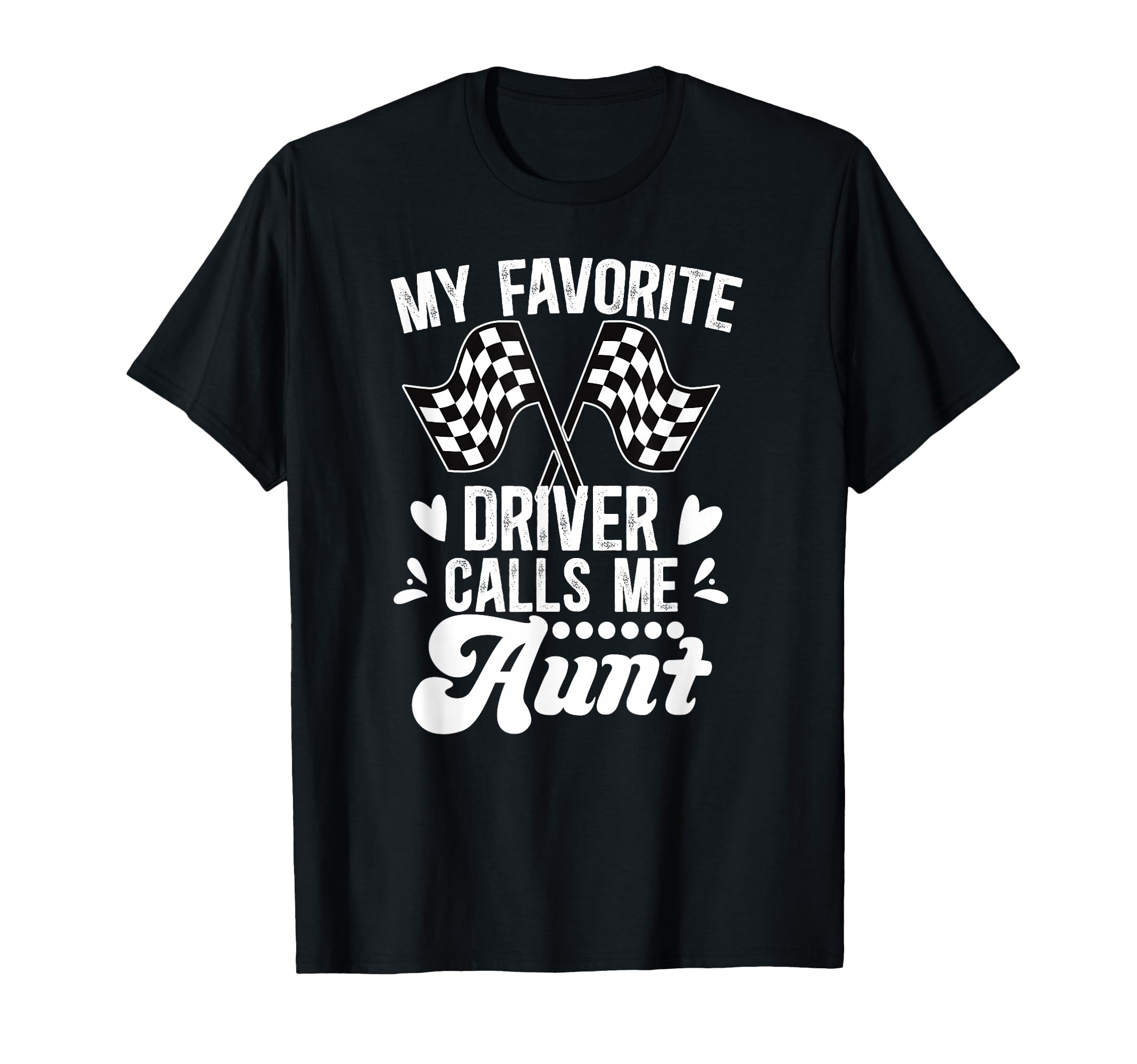 Racing Aunt Racer Auntie Proud Race Aunt T-Shirt - Minimalist Print Unisex - T-Shirt, Sweatshirt, Hoodie