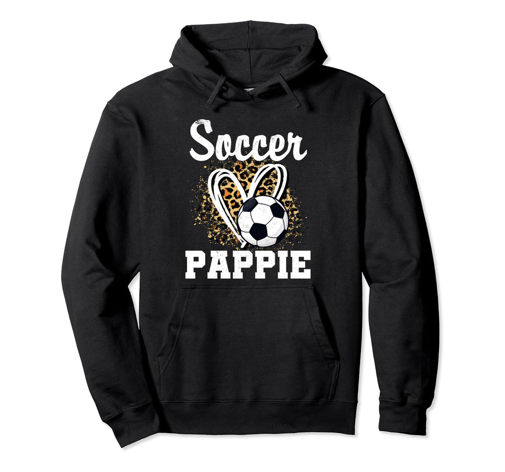 Soccer Pappie Leopard Heart Matching Hoodie - Minimalist Print for Adults - T-Shirt, Sweatshirt, Hoodie