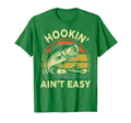 Bass Step Dad Hookin Aint Easy Funny Kayak T-Shirt - Graphic Print Unisex - T-Shirt, Sweatshirt, Hoodie