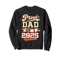 Proud Dad Class 2025 Senior Graduate Sweatshirt - Trendy Graphic Unisex - T-Shirt, Sweatshirt, Hoodie