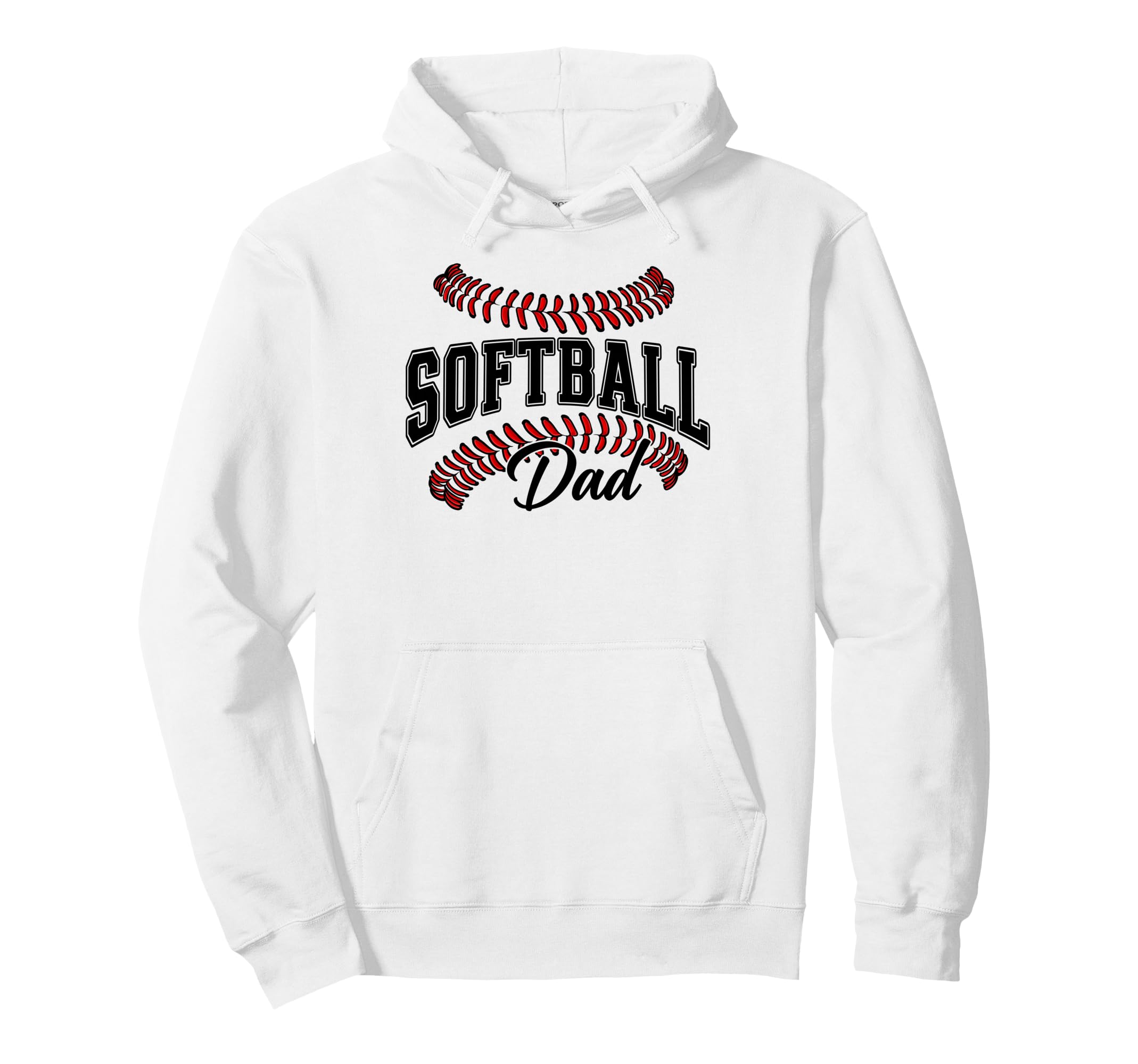 Softball Dad Softball Lovers Funny Fathers Hoodie - Graphic Print Unisex - T-Shirt, Sweatshirt, Hoodie