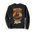 Just Dad Who Always Came Back Milk Sweatshirt - Graphic Print Men Women - T-Shirt, Sweatshirt, Hoodie