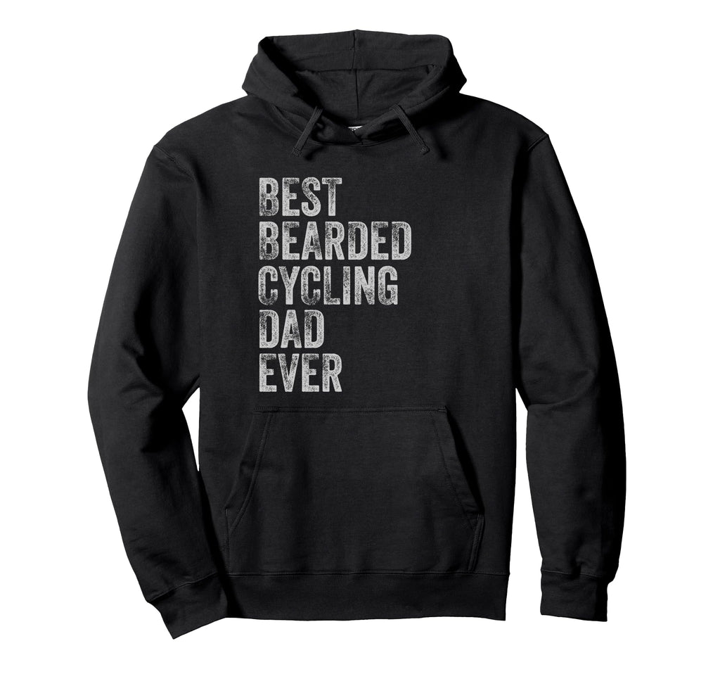 Best Bearded Cycling Dad Fathers Day Hoodie - Aesthetic Graphic Men Women - T-Shirt, Sweatshirt, Hoodie