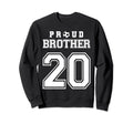 Number 20 Custom Proud Soccer Sweatshirt - Novelty Apparel for Adults - T-Shirt, Sweatshirt, Hoodie