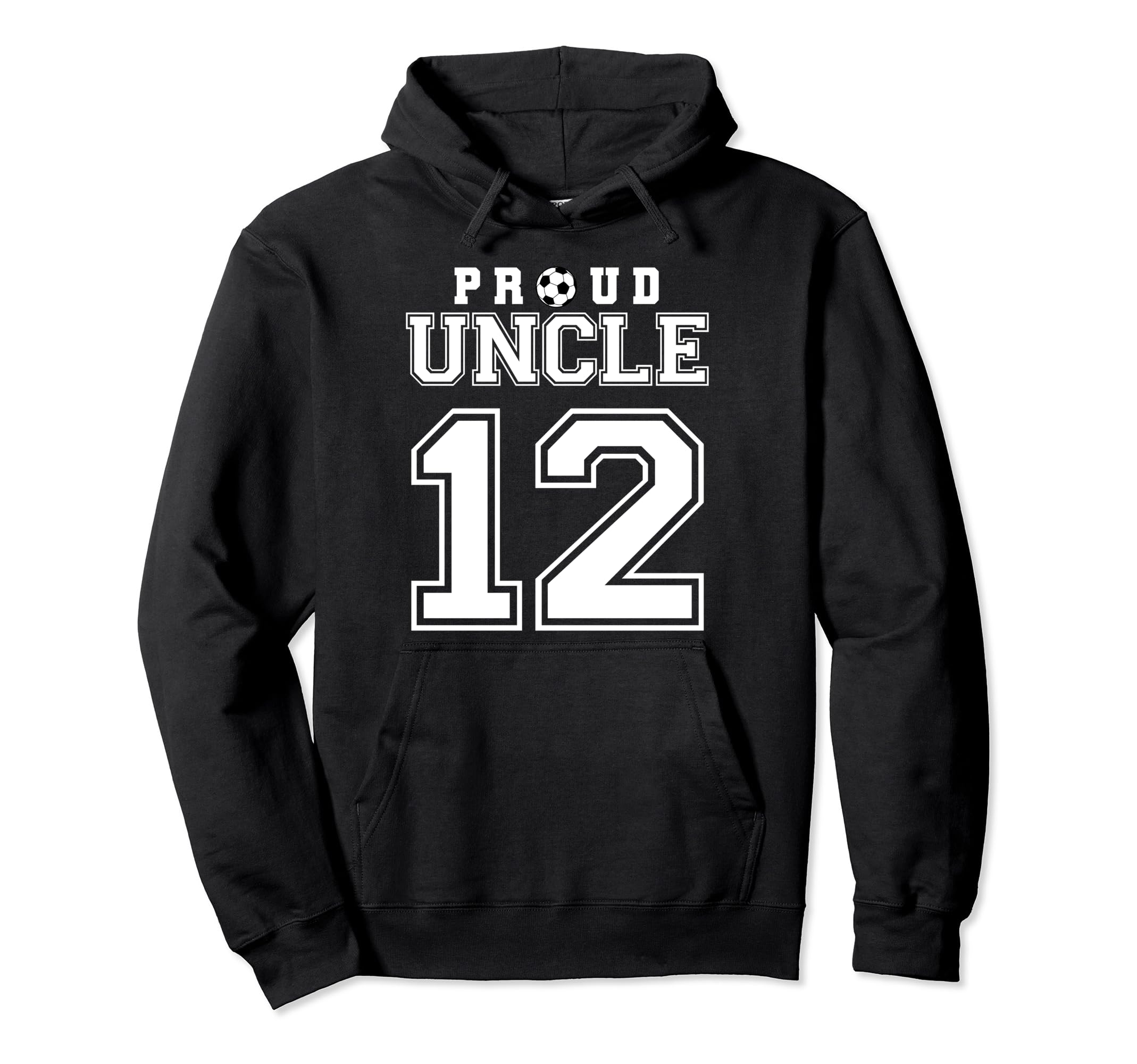Number 12 Custom Proud Soccer Futbol Hoodie - Minimalist Print Men Women - T-Shirt, Sweatshirt, Hoodie