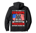 Dad Grandpa And Retired Trucker Grandfather Hoodie - Trendy Graphic Unisex - T-Shirt, Sweatshirt, Hoodie