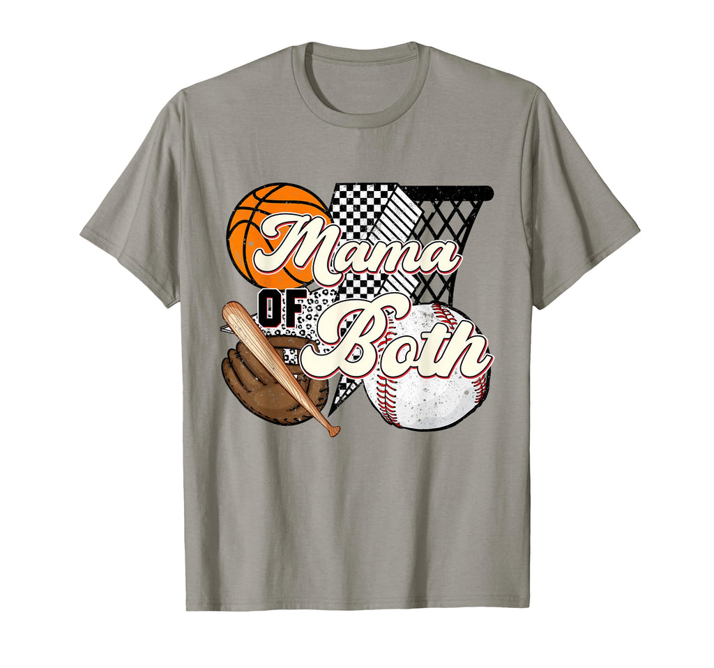 Mama Both Soccer Baseball Mom Mothers T-Shirt - Novelty Apparel Men Women - T-Shirt, Sweatshirt, Hoodie