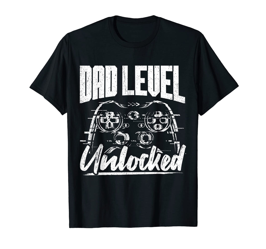 Mens Dad Level Unlocked Gamer Gaming T-Shirt - Novelty Apparel for Adults - T-Shirt, Sweatshirt, Hoodie