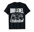 Mens Dad Level Unlocked Gamer Gaming T-Shirt - Novelty Apparel for Adults - T-Shirt, Sweatshirt, Hoodie