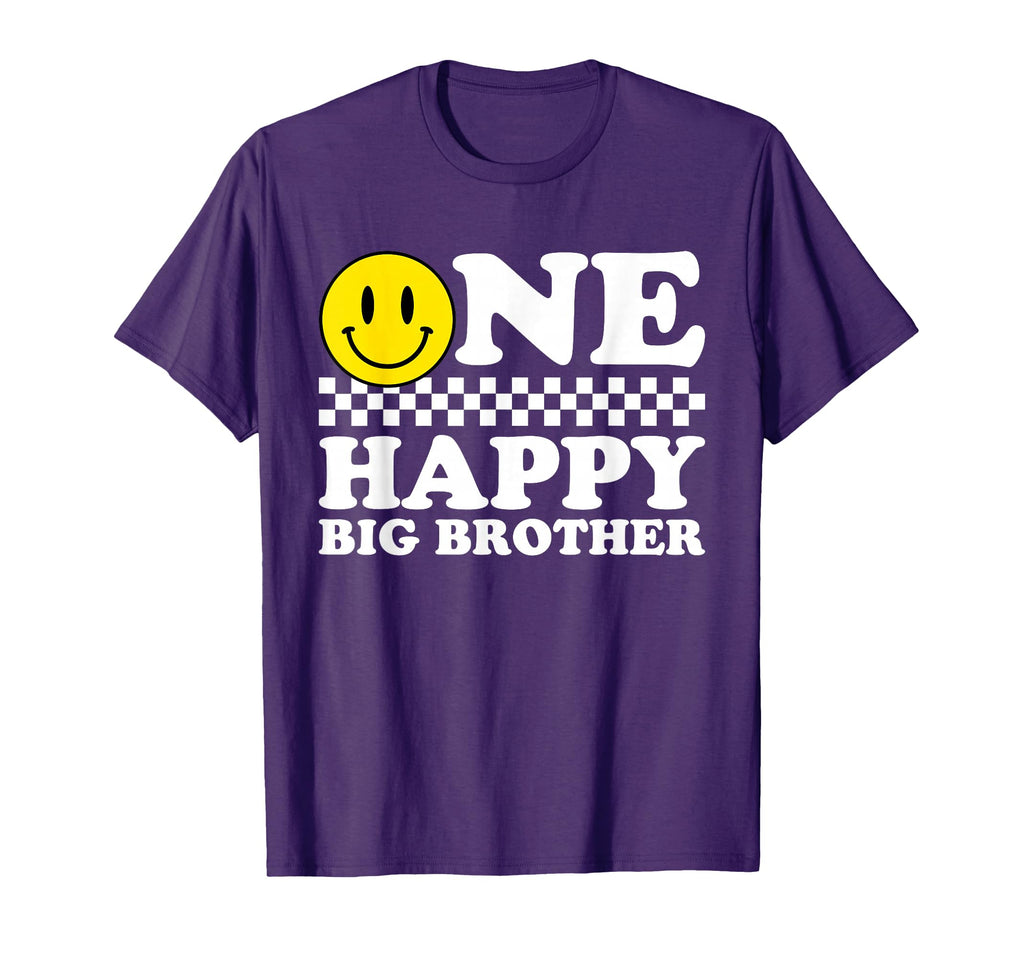 One Happy Dude Big Brother 1St Birthday T-Shirt - Novelty Apparel Unisex - T-Shirt, Sweatshirt, Hoodie