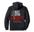 Best Effin Bonus Dad Ever Back Military Hoodie - Unique Graphic Men Women - T-Shirt, Sweatshirt, Hoodie