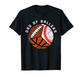 Mens Dad Ballers Funny Baseball Basketball T-Shirt - Graphic Print Unisex - T-Shirt, Sweatshirt, Hoodie