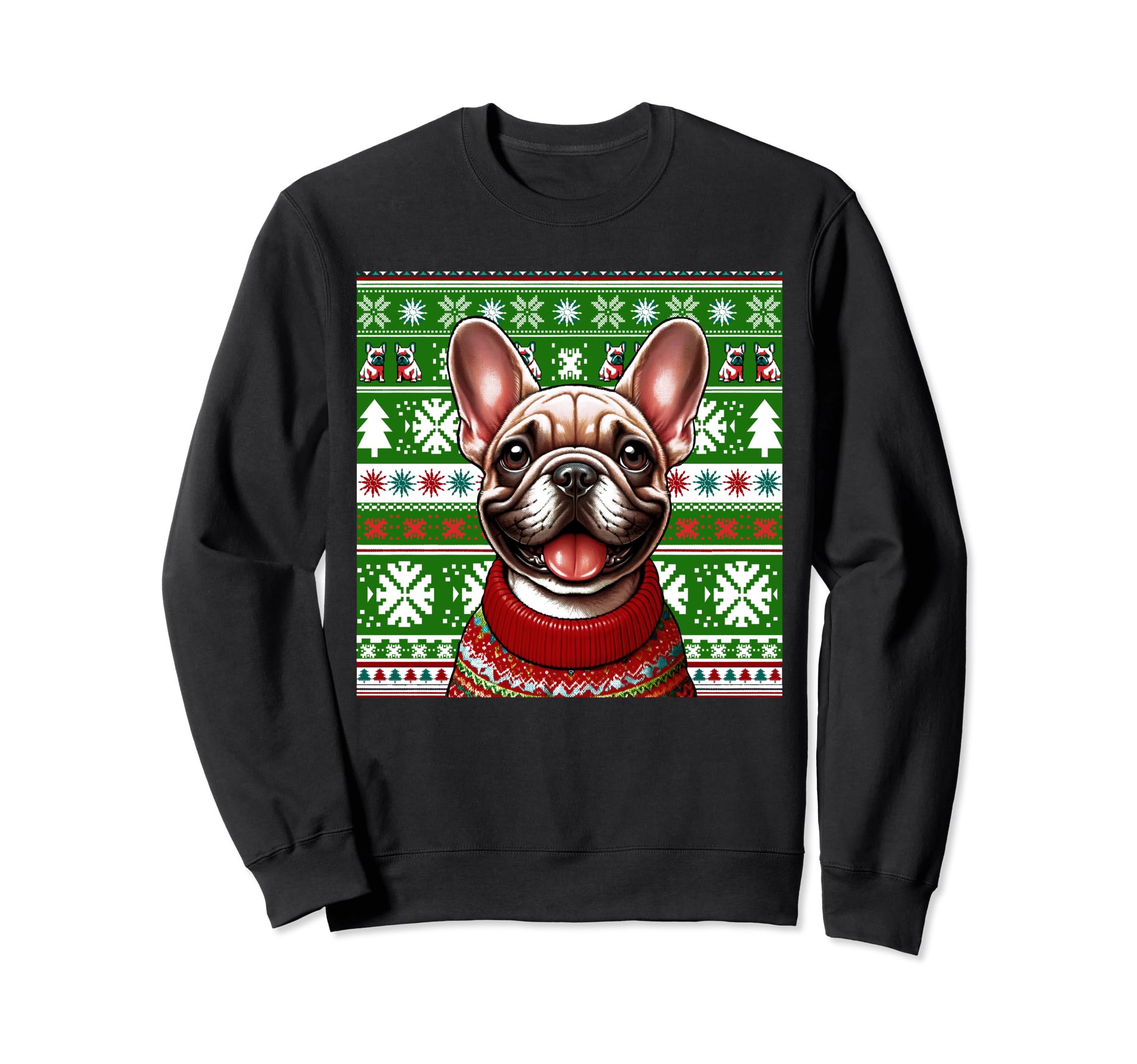 Ugly French Bulldog Face Sweatshirt - Aesthetic Graphic Unisex - T-Shirt, Sweatshirt, Hoodie