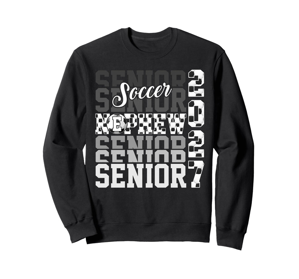 Senior 2027 Soccer Nephew Proud Sweatshirt - Unique Graphic Men Women - T-Shirt, Sweatshirt, Hoodie