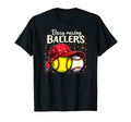 Busy Raising Ballers Softball Baseball T-Shirt - Trendy Graphic for Adults - T-Shirt, Sweatshirt, Hoodie