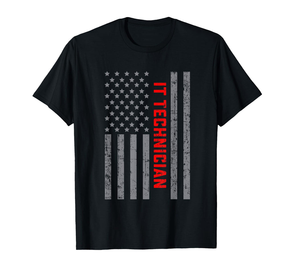 It Technician Us Flag Dad T-Shirt - Graphic Print for Adults - T-Shirt, Sweatshirt, Hoodie