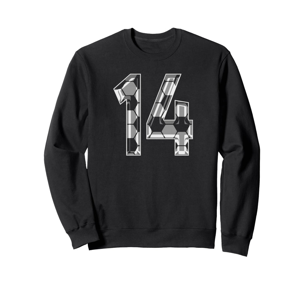 Soccer Number 14 Favorite Player 14 Sweatshirt - Trendy Graphic Unisex - T-Shirt, Sweatshirt, Hoodie