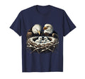 Bald Eagle Mom Dad Three Eaglet T-Shirt - Casual Everyday Wear for Adults - T-Shirt, Sweatshirt, Hoodie