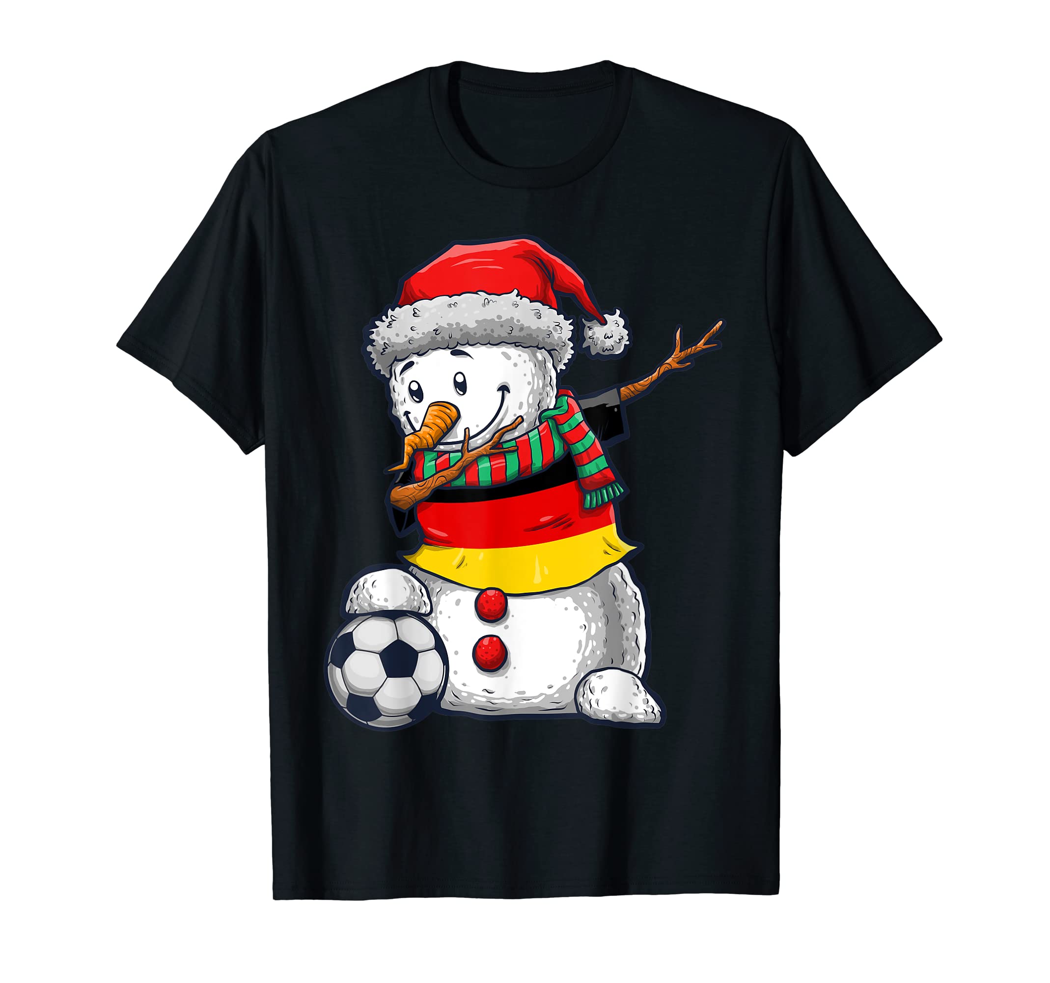 Soccer Dabbing Snowman Germany T-Shirt - Aesthetic Graphic Men Women - T-Shirt, Sweatshirt, Hoodie