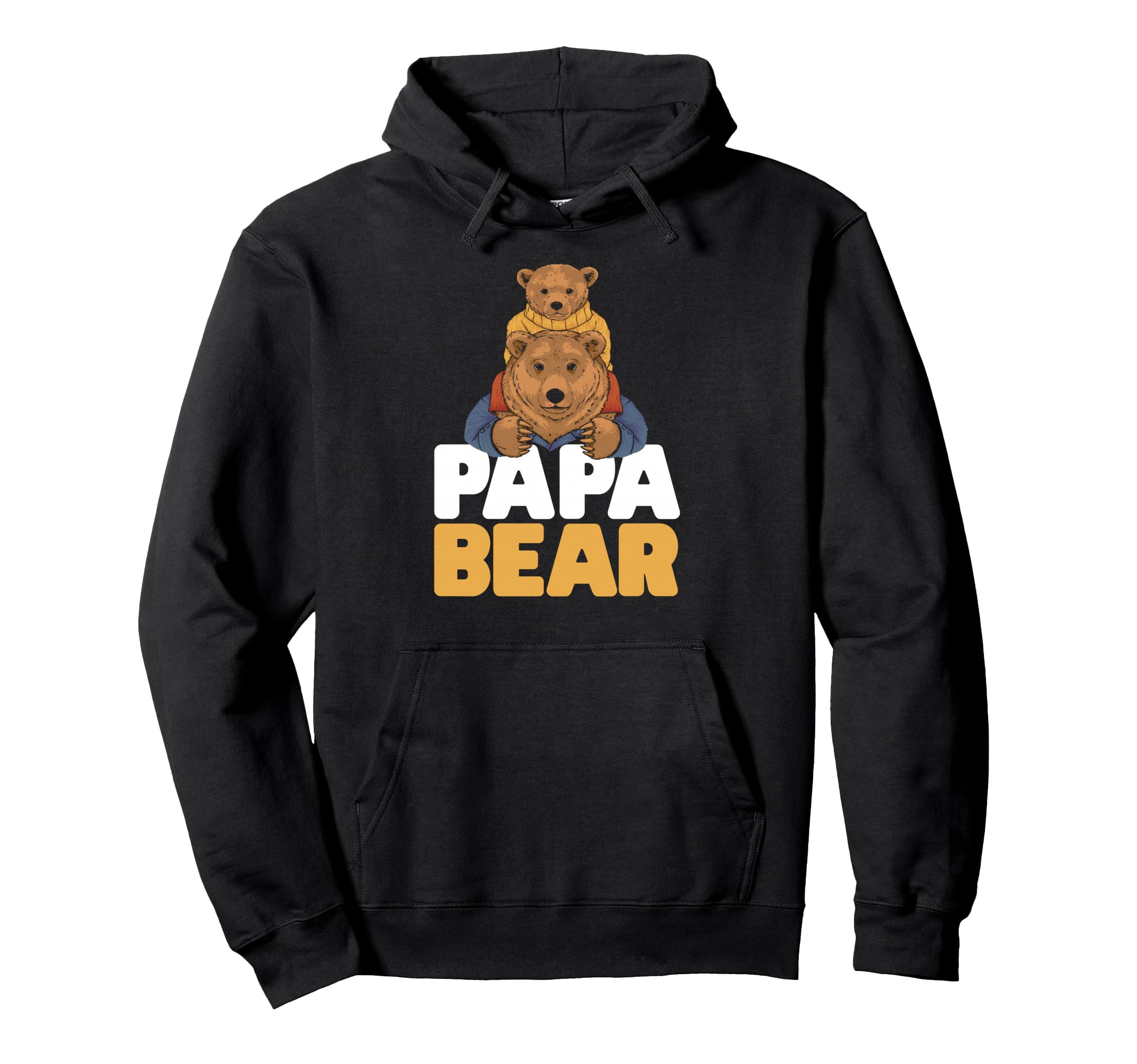 Papa Bear Animal Pun Bears Lover Bear Dad Hoodie - Graphic Print Unisex - T-Shirt, Sweatshirt, Hoodie