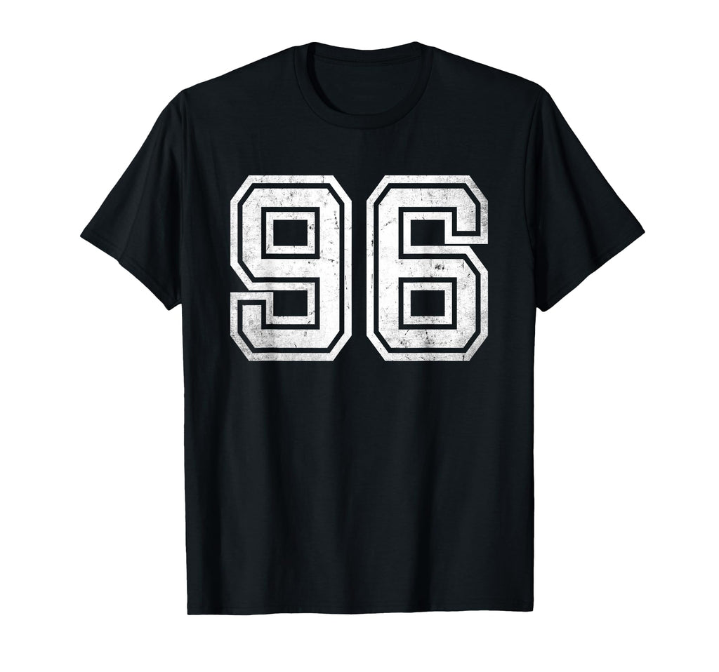 Sports Team Number 96 T-Shirt - Minimalist Print Unisex - T-Shirt, Sweatshirt, Hoodie