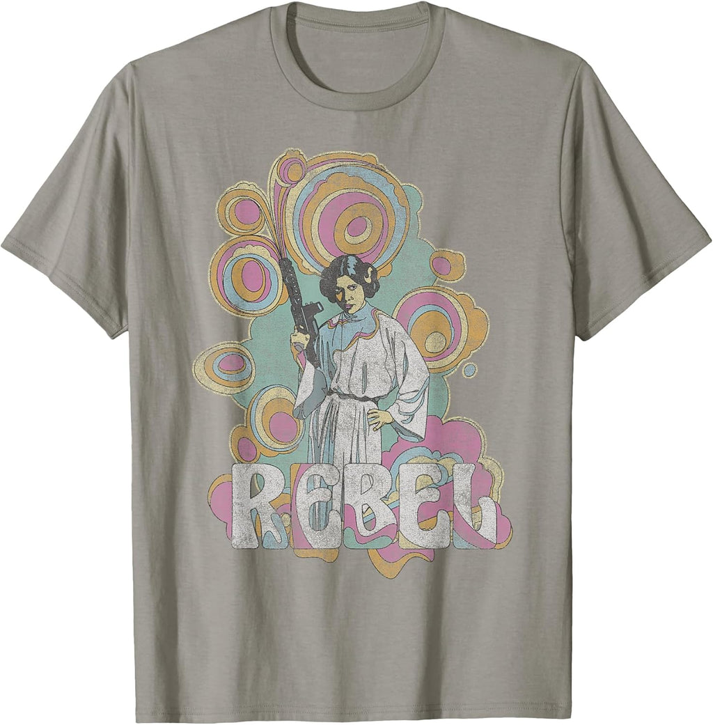 Princess Leia Retro Rebel - Adult & Kids T-Shirts, Sweatshirts & Hoodies apparel design preview 1