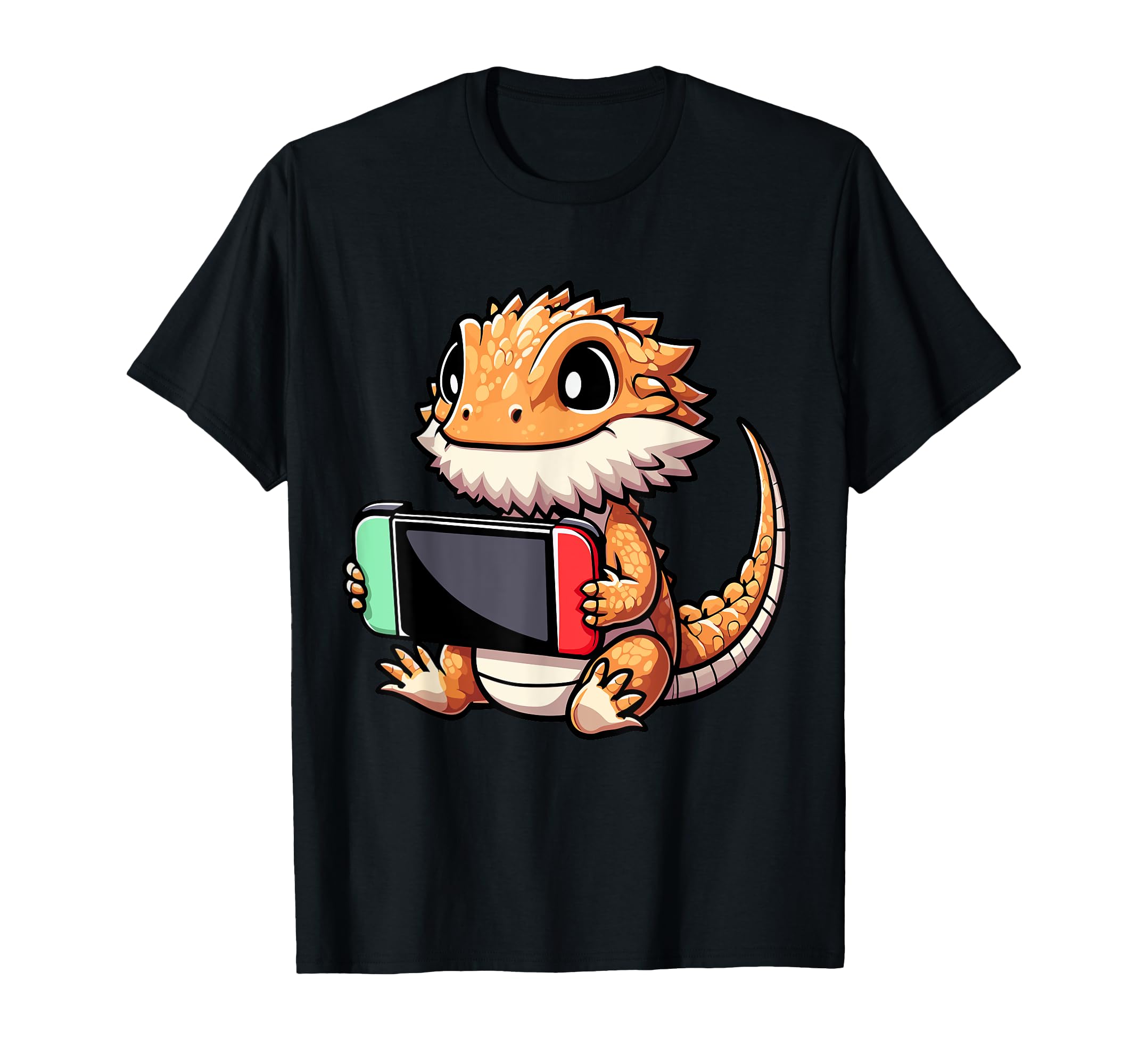 Bearded Dragon Gamer Funny Video T-Shirt - Custom Art Print for Adults - T-Shirt, Sweatshirt, Hoodie