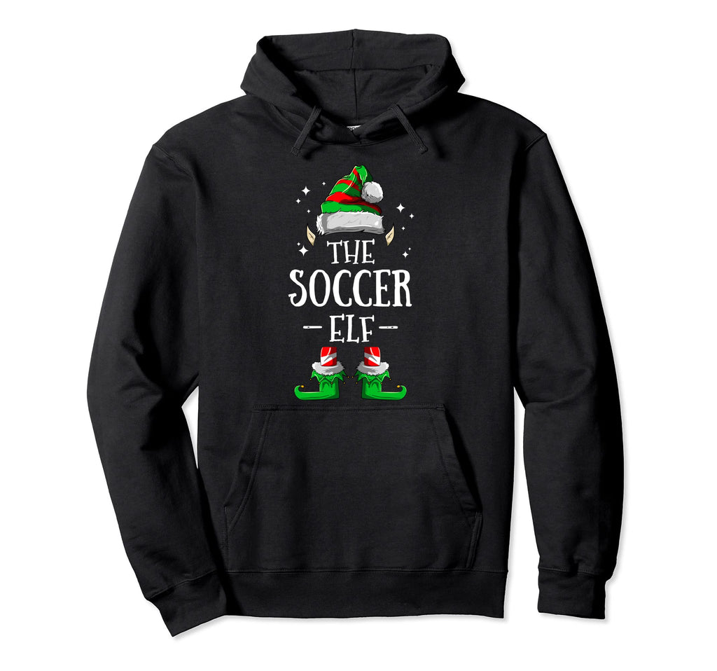 Soccer Elf Matching Family Group Hoodie - Minimalist Print for Adults - T-Shirt, Sweatshirt, Hoodie