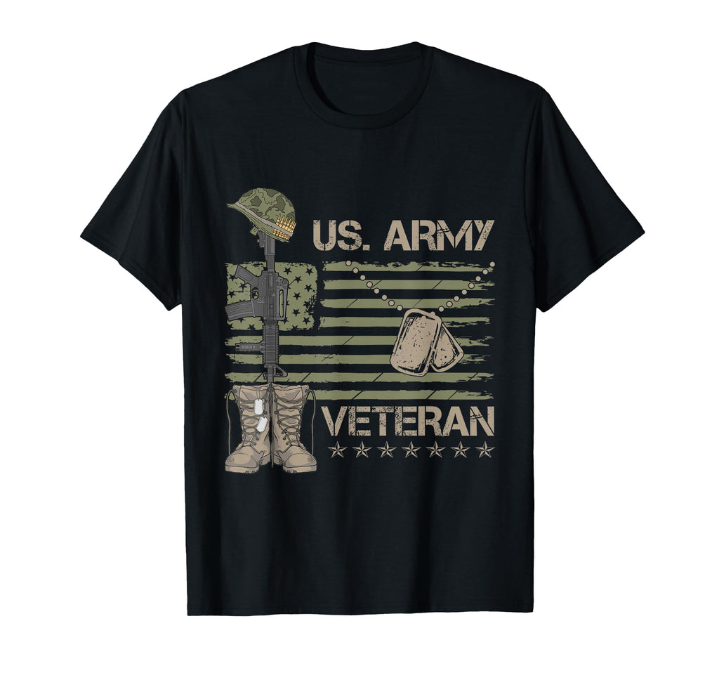 U S Army Veteran Flag T-Shirt - Unique Graphic for Adults - T-Shirt, Sweatshirt, Hoodie