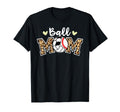 Ball Mom Leopard Baseball T-Shirt - Fun Novelty Design for Adults - T-Shirt, Sweatshirt, Hoodie