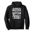 Proud Brother 2026 Senior Soccer Hoodie - Fun Novelty Design for Adults - T-Shirt, Sweatshirt, Hoodie
