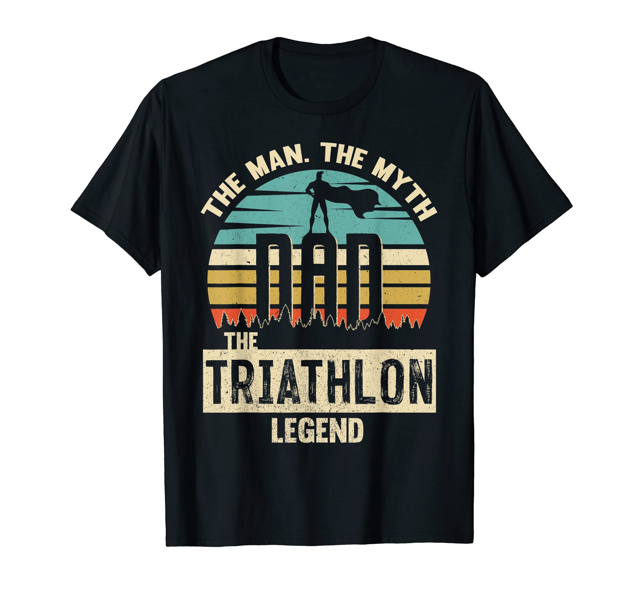Myth Legend Dad Triathlon T-Shirt - Minimalist Print Unisex - T-Shirt, Sweatshirt, Hoodie