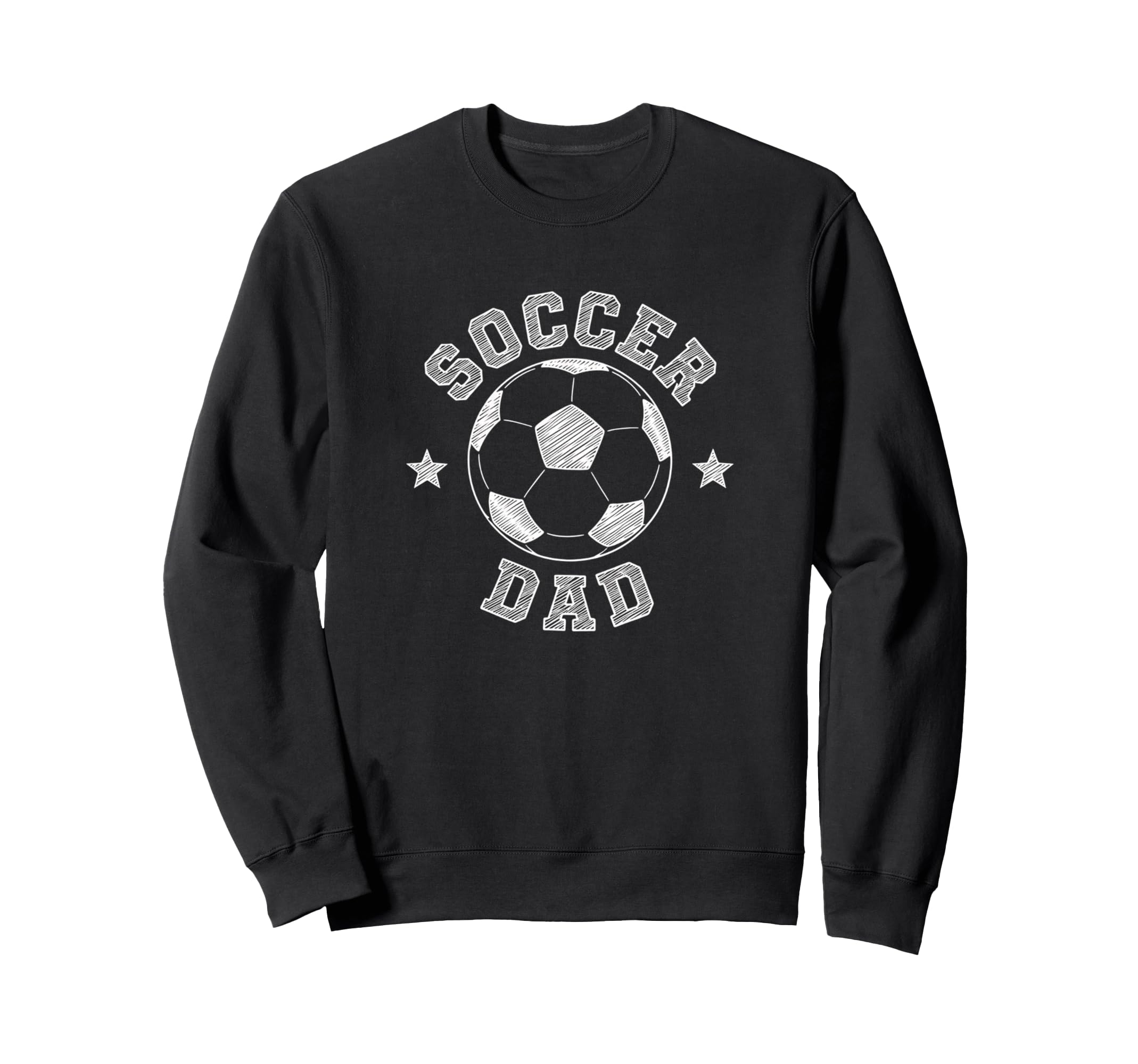 Soccer Dad Soccer Ball Fan Sweatshirt - Aesthetic Graphic for Adults - T-Shirt, Sweatshirt, Hoodie
