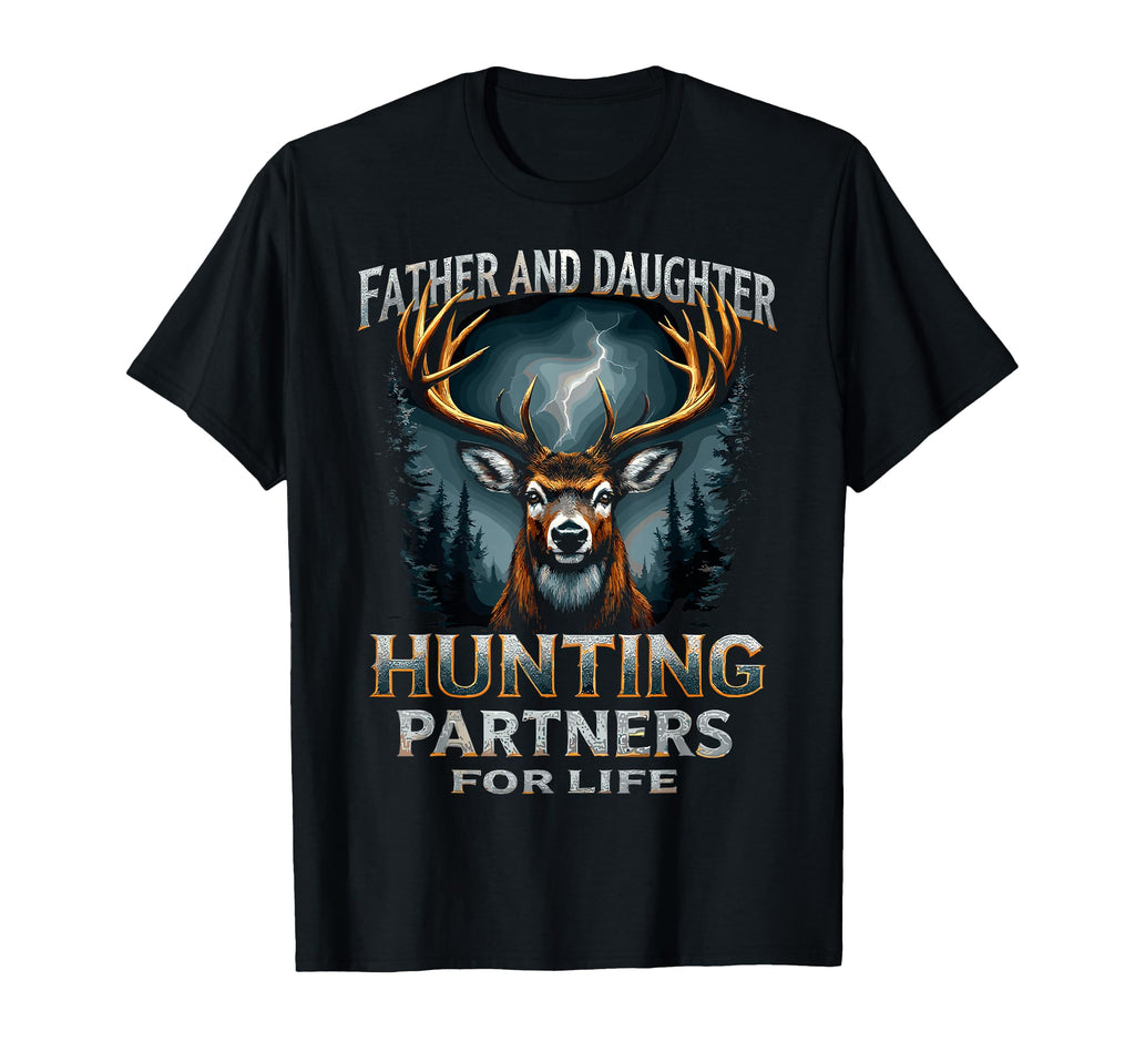 Father Daughter Hunting Partners Life T-Shirt - Minimalist Print Men Women - T-Shirt, Sweatshirt, Hoodie