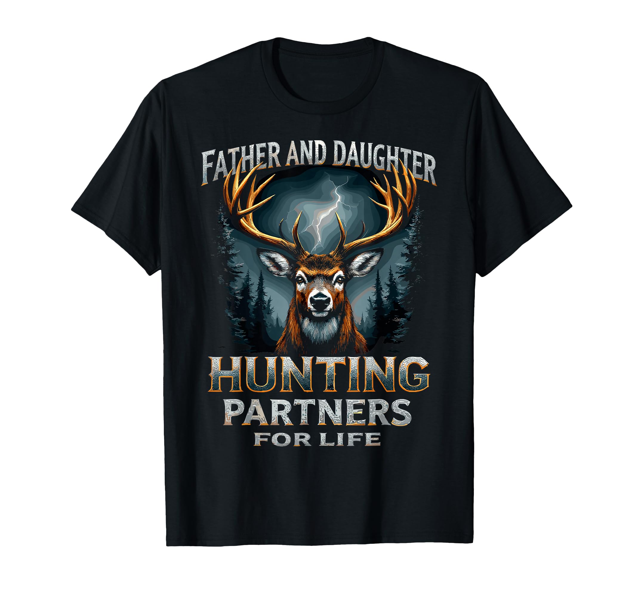 Father Daughter Hunting Partners Life T-Shirt - Minimalist Print Men Women - T-Shirt, Sweatshirt, Hoodie