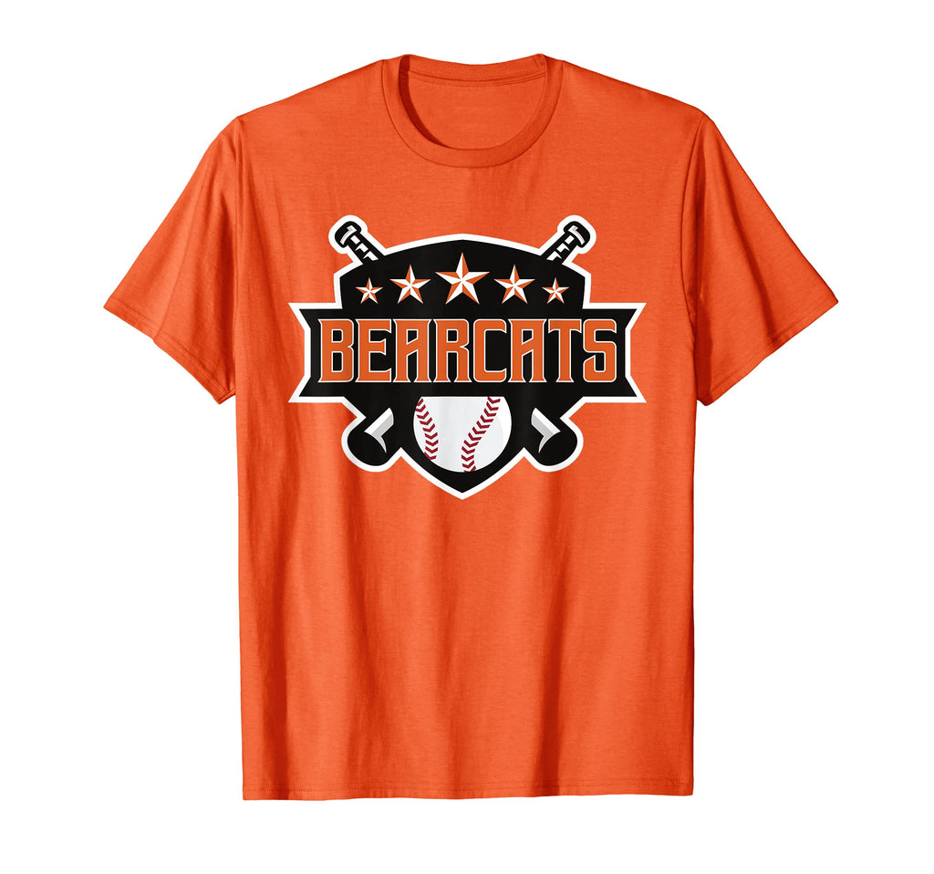 Bearcats Orange Black Baseball Game T-Shirt - Fun Novelty Design Unisex - T-Shirt, Sweatshirt, Hoodie